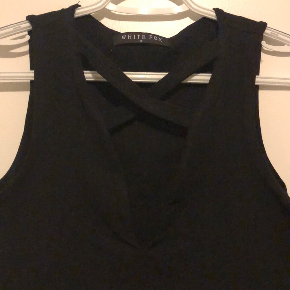 Black Crop Top - Picture 2 of 3